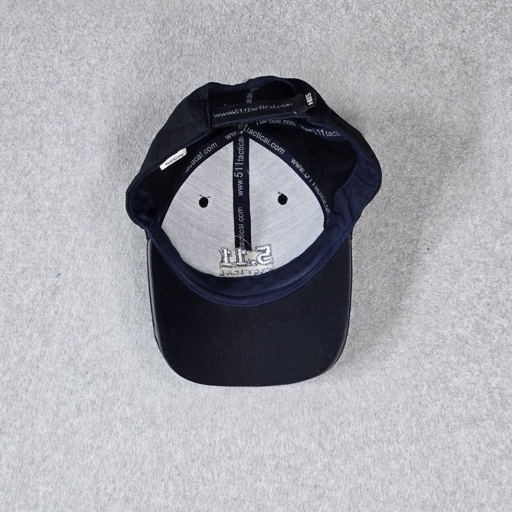 511 Tactical Men Baseball Cap ONE SIZE Navy Curved Strapback Embroidered Logo - Picture 2 of 8